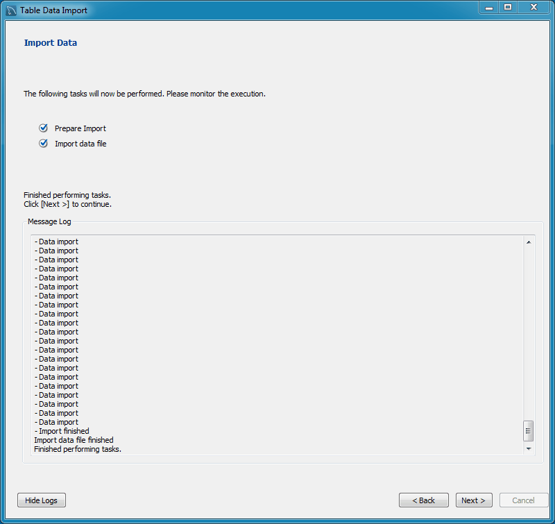 Import data.